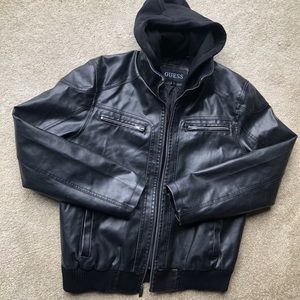 Men’s Guess Faux leather Moto Jacket